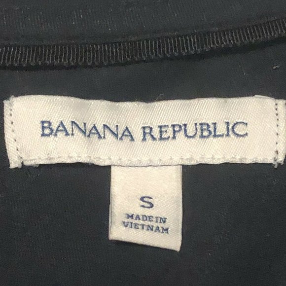 2013 Banana Republic Women's Short Sleeved Shirt Black Sequins Size Small - Picture 7 of 11